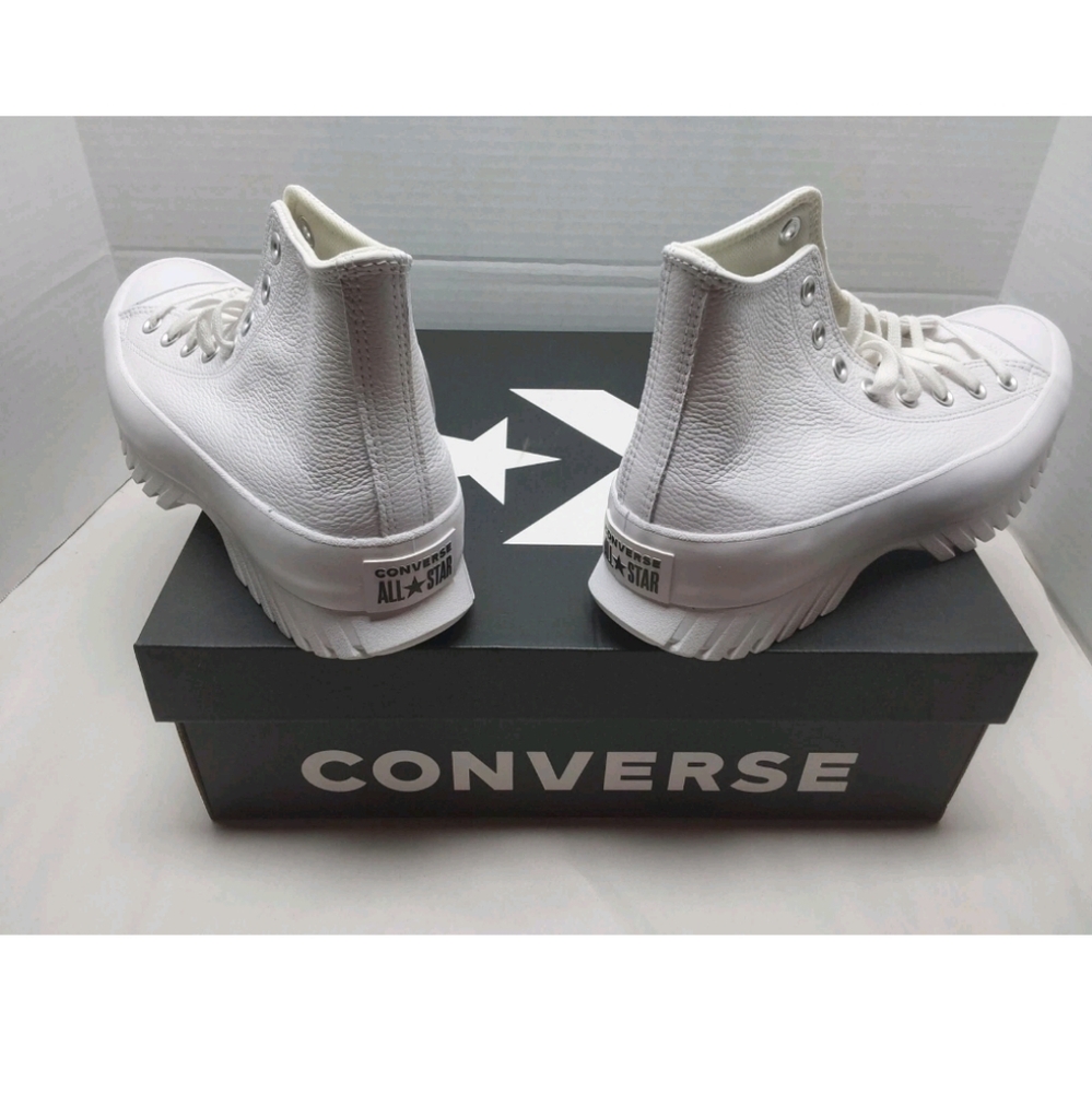 Converse Leather All Star Lugged 2.0 Size: M8.5 / W10.5 A03705C White NIB.... - Picture 4 of 7